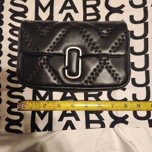 Marc Jacobs Quilted Mini J Marc Shoulder Bag in Black